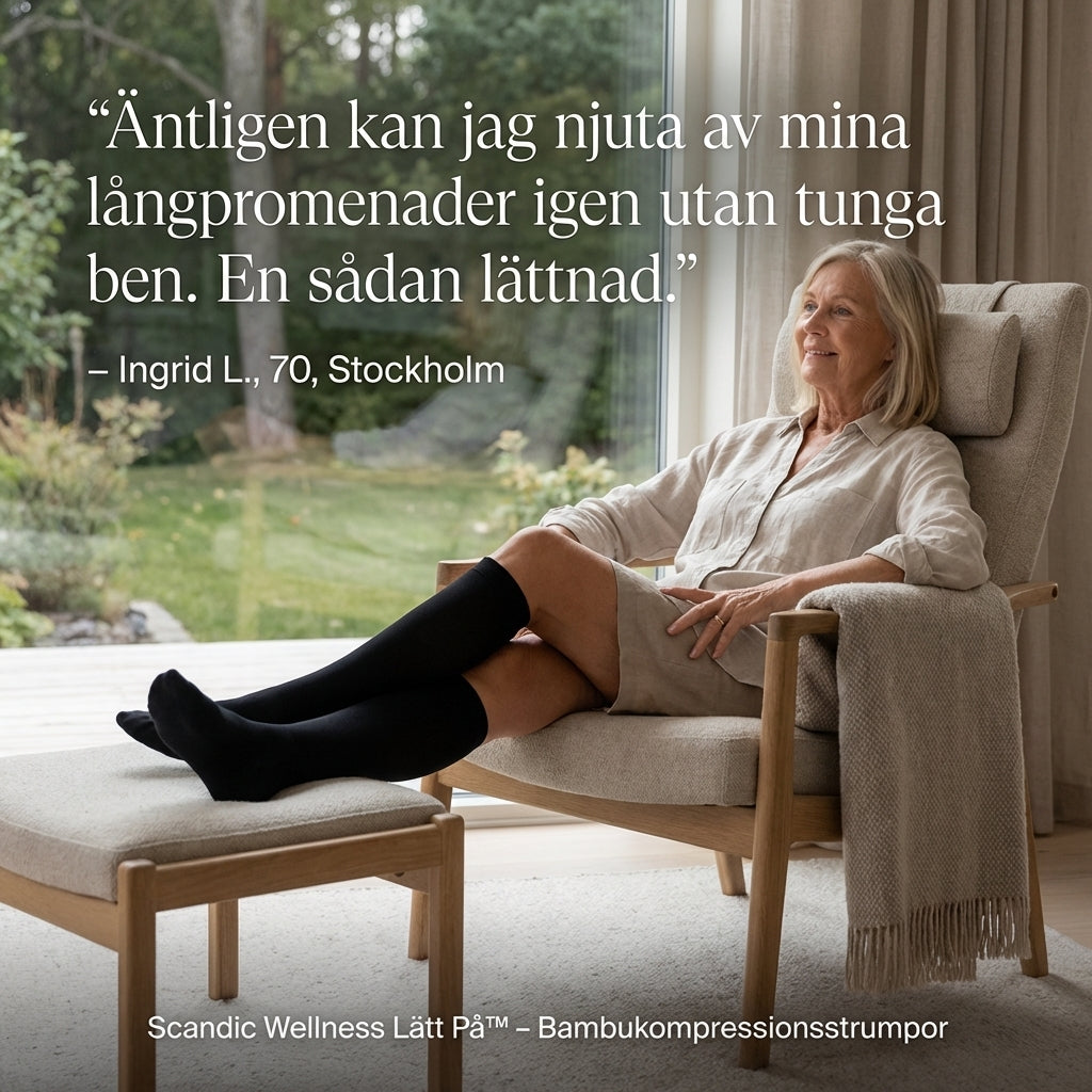Lätt På™ – Bambu stödstrumpa för seniorer